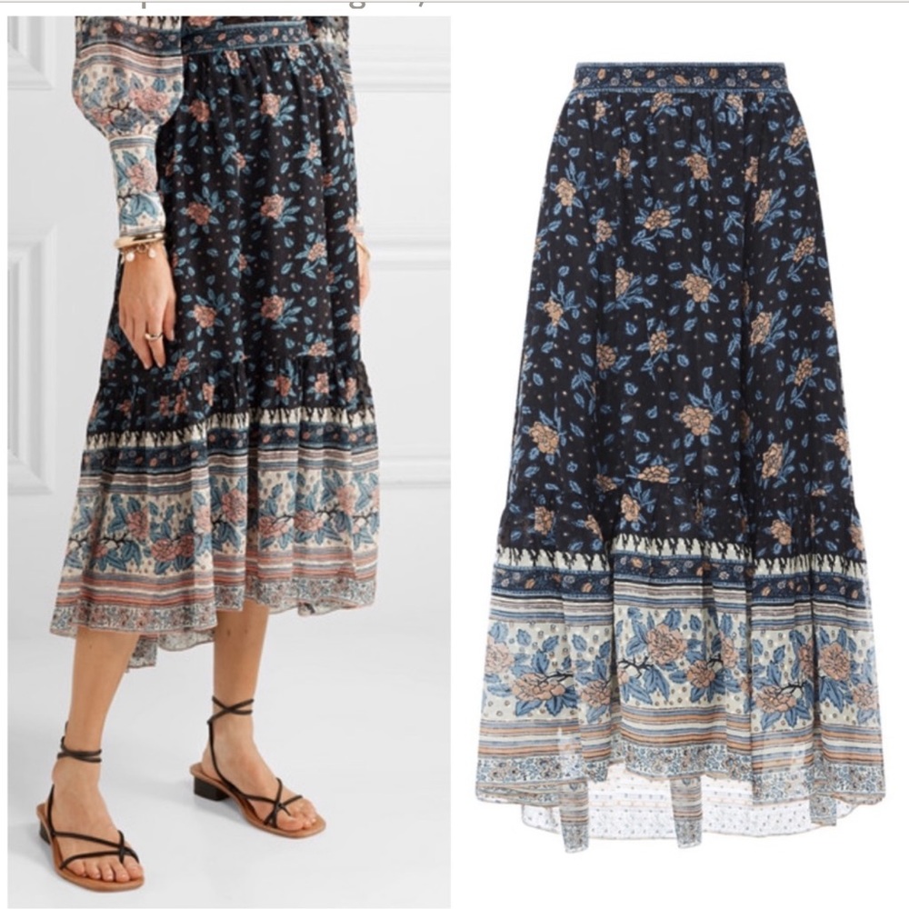 Ulla Johnson Marina floral skirt size 4 NWT